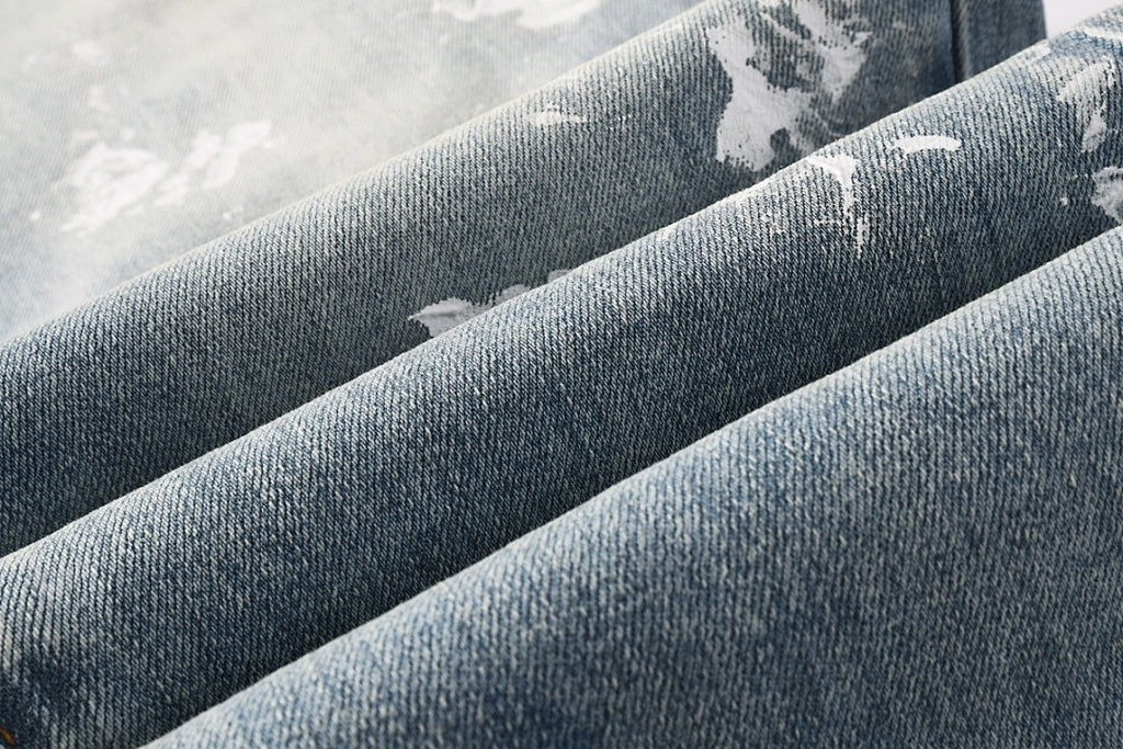 Purple Brand Crystal Diamond Jeans #9136-5