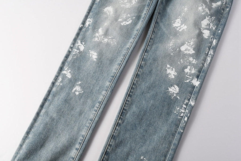 Purple Brand Crystal Diamond Jeans #9136-5