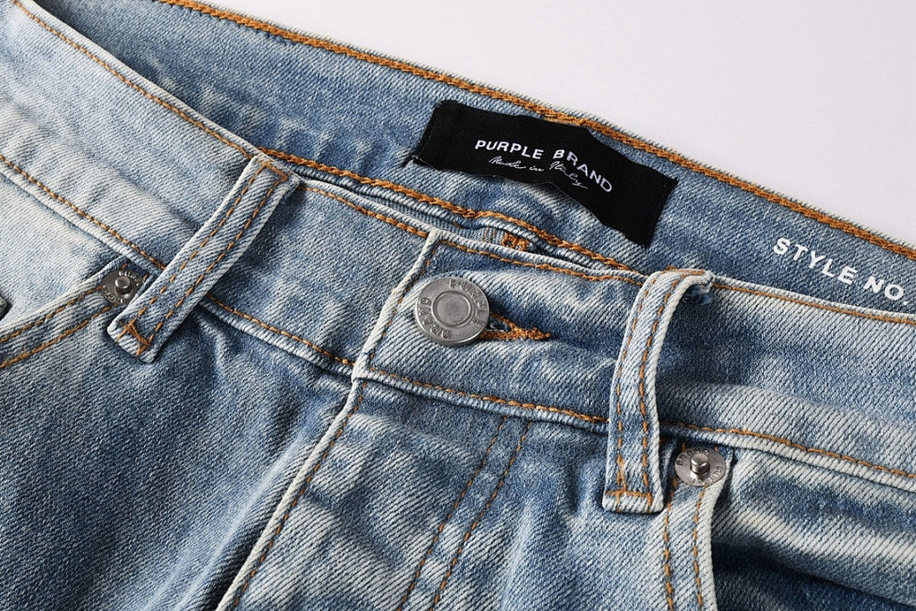 Purple Brand Crystal Diamond Jeans #9136-5