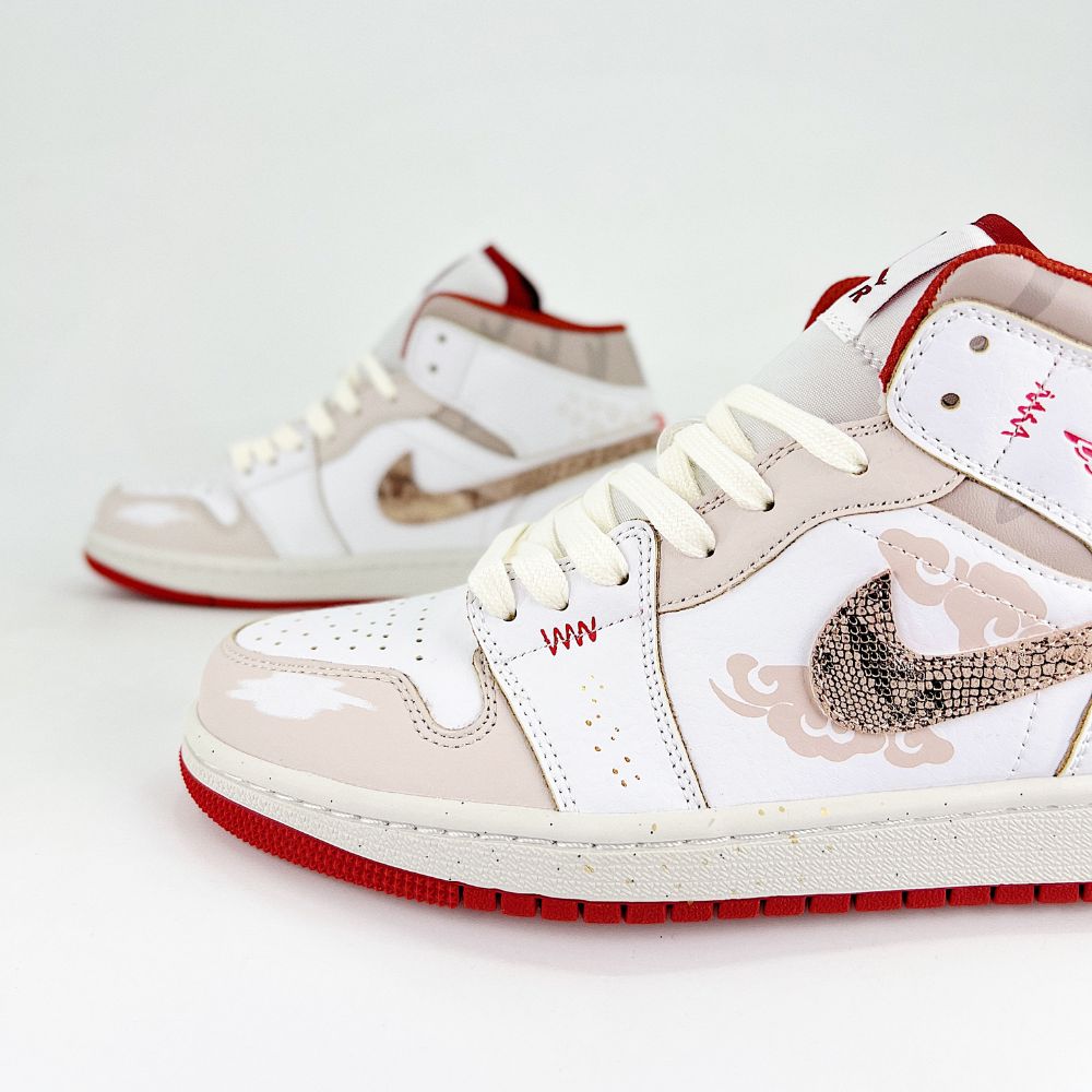 Air Jordan 1 Mid Year Of The Snake Red
