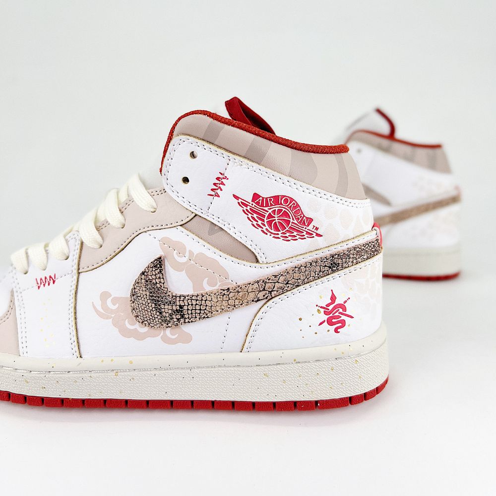 Air Jordan 1 Mid Year Of The Snake Red