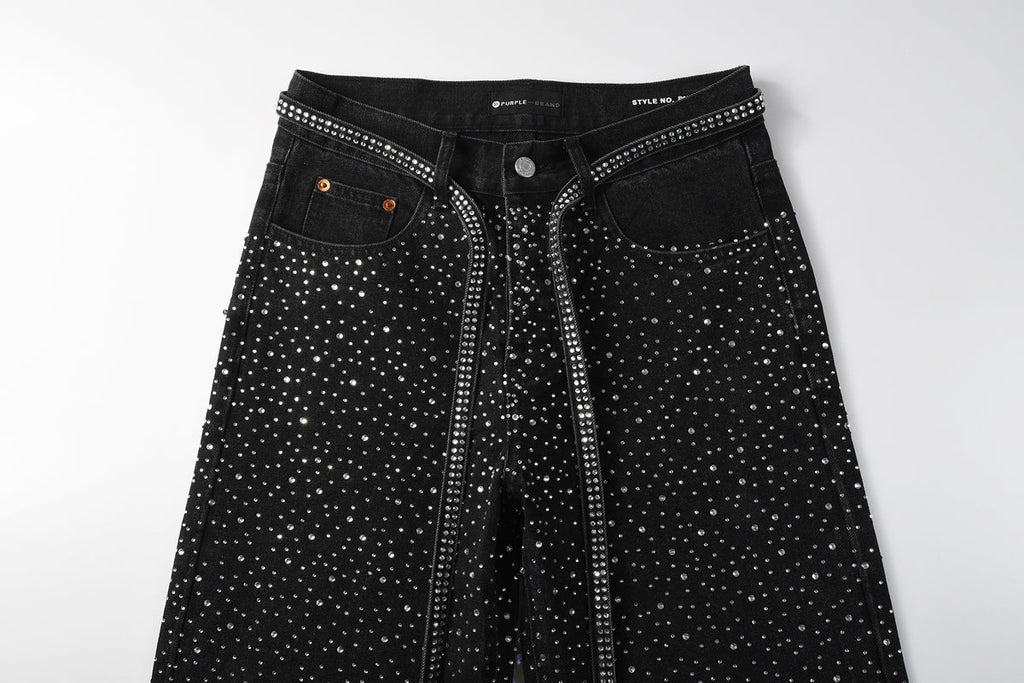 Purple Brand Crystal Diamond Jeans #9128