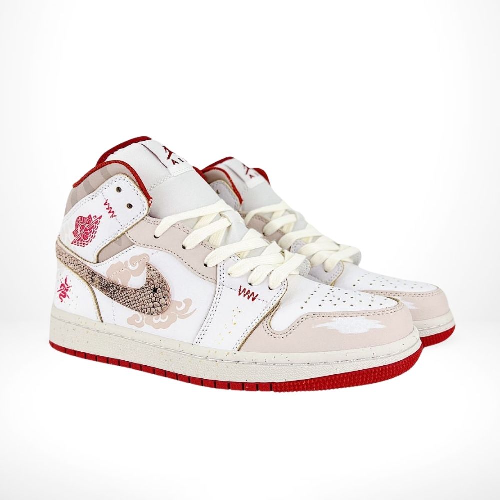 Air Jordan 1 Mid Year Of The Snake Red