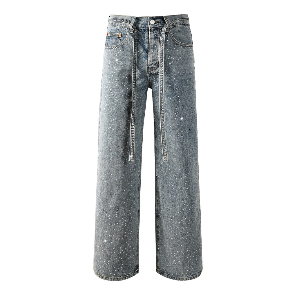 Purple Brand Crystal Diamond Jeans #9133