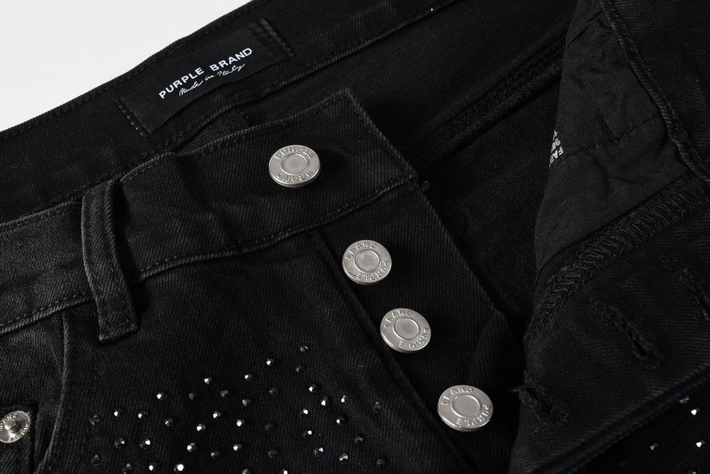 Purple Brand Crystal Diamond Jeans #9130