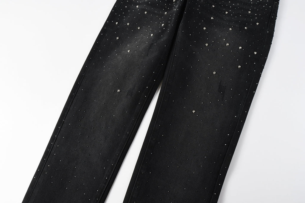 Purple Brand Crystal Diamond Jeans #9130